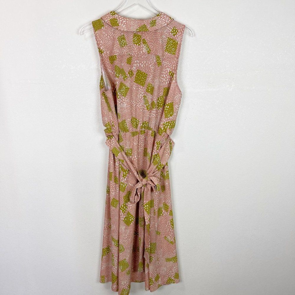 Ilse Jacobsen Midi Belted Wrap Printed Dress Size 14 - Picture 4 of 9